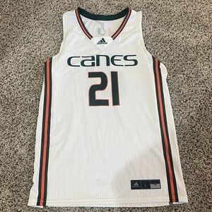Adidas Miami Hurricanes Adult Basketball Jersey #21